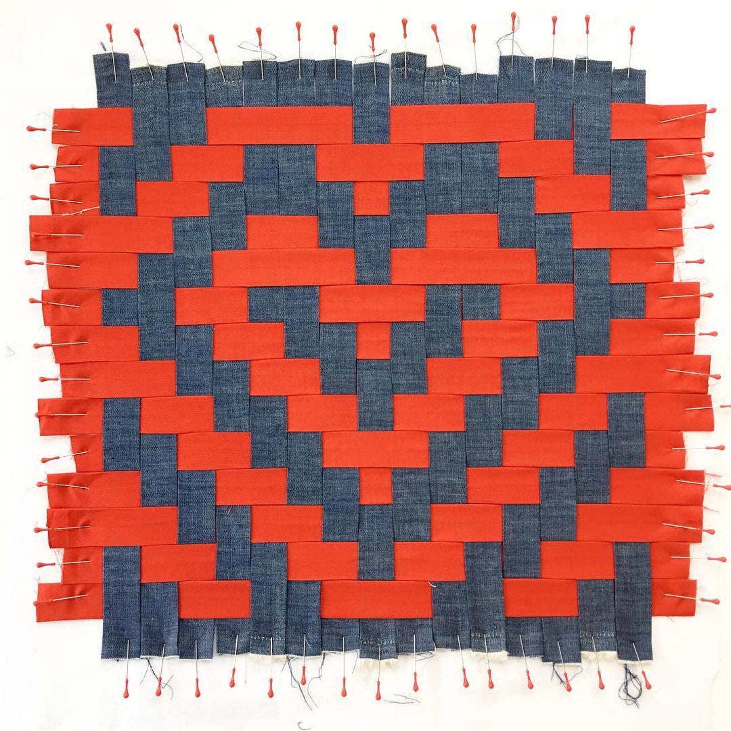 Large Heart Weave PDF Pattern 13" x 12" by Mx Domestic