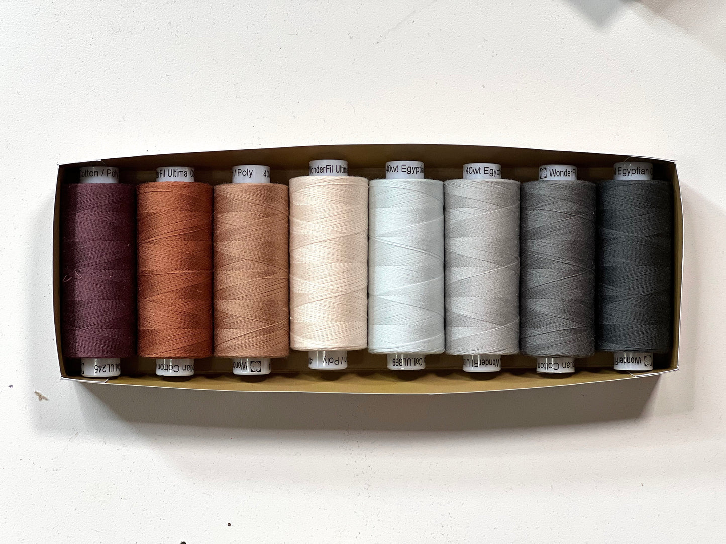 Mister Domestic’s Did Somebody Say Neutrals? - Wonderfil Ultima Cotton-Wrapped Polyester Thread Pack