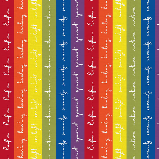 Pride Stripes (Corte de media yarda) - Love is Love Pride Fabrics - Mx Domestic