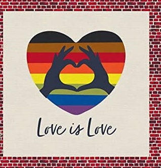 24" Love is Love Pride Panel Philadelphia - Love is Love Pride Fabrics - Mx Domestic