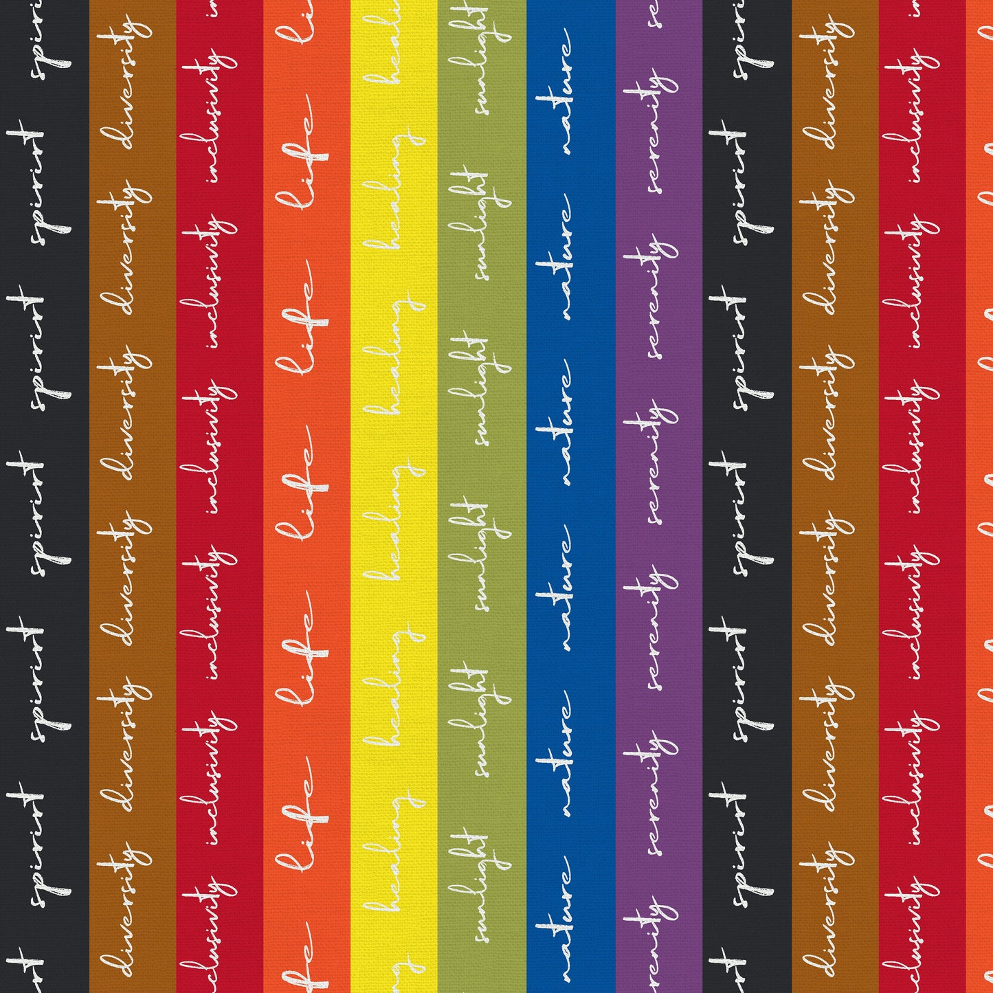 Pride Stripe Philadelphia (Half yard cut) - Love is Love Pride Fabrics - Mx Domestic