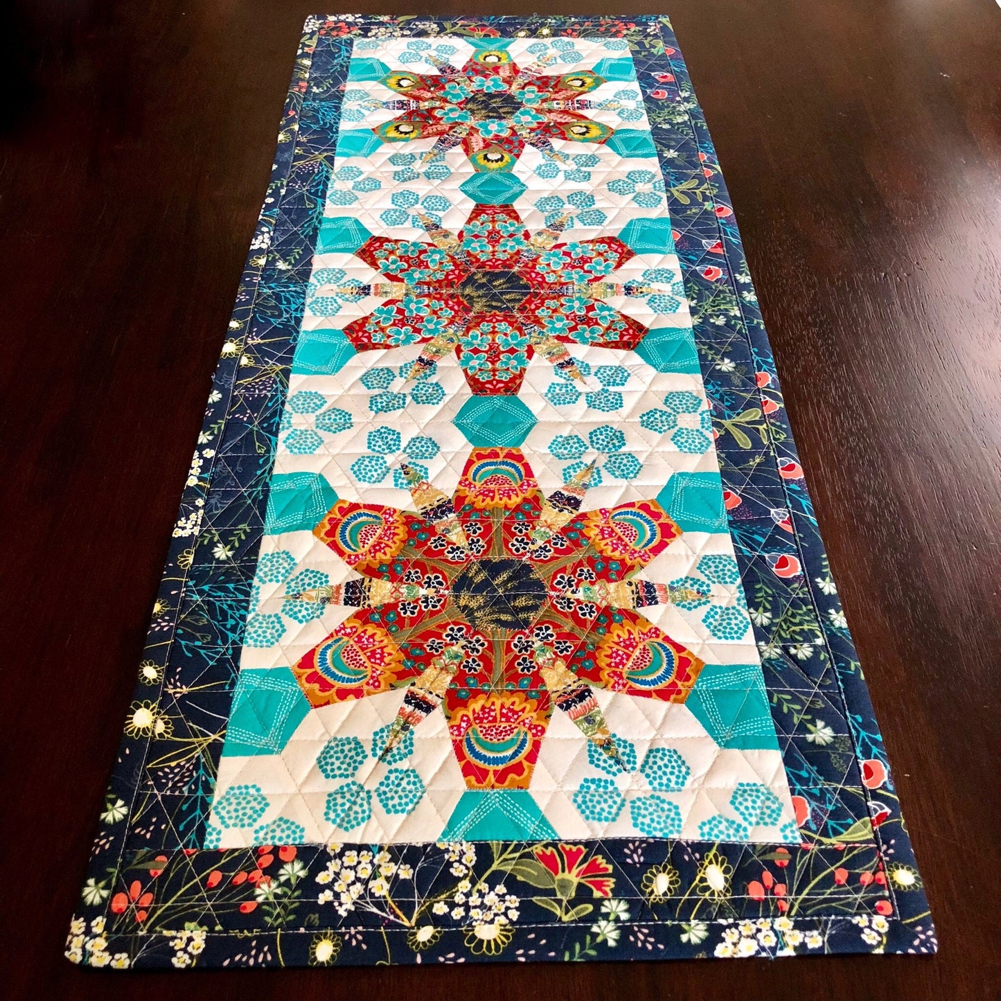 Flowermania English Paper Piecing Table Runner Starter Pack (Papers Only)